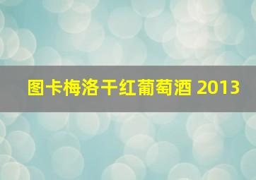 图卡梅洛干红葡萄酒 2013